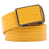 Belts for Men Leather Belt Ratchet Automatic Belt Adjustable one Size