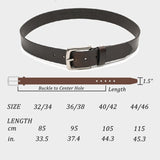 Genuine Leather Belts for Men Dress Cause Belt for Mens, 1.5inch Wide