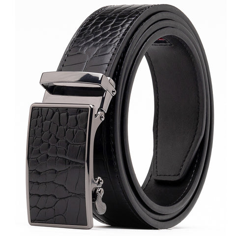 Belts for Men Leather Belt Ratchet Automatic Belt Adjustable one Size