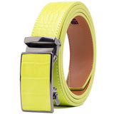 Belts for Men Leather Belt Ratchet Automatic Belt Adjustable one Size