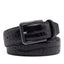 Men's Crocodile Embossed Leather Belt – Classic Pin Buckle Dress Belt