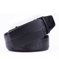Men's Crocodile Embossed Ratchet Belt – Automatic Buckle Belt