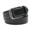 Classic Double-Stitch Full-Grain Leather Single Prong Buckle Men's Belt