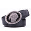 Men's Crocodile Embossed Ratchet Belt – Eagle Head Automatic Buckle Belt