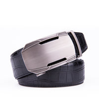 Men's Crocodile Embossed Ratchet Belt – Automatic Buckle Belt