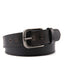 Vintage Full Grain Leather Belt for Men – Distressed Casual Jean Belt with Antique Buckle