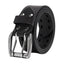 Mens Classic Genuine Leather Belt Jeans Solid Belts for Men 1.5inch Width La2099-Brown