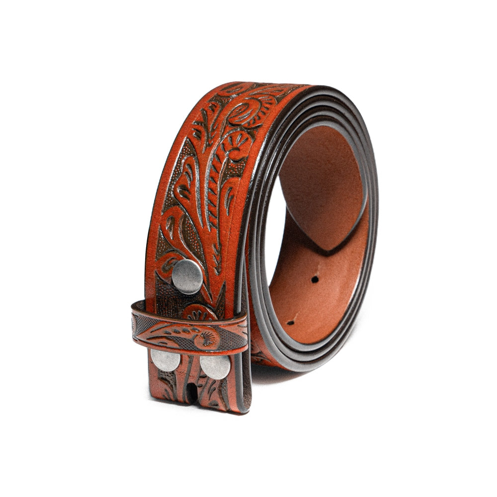 Vintage Embossed Leather Belt: A Rugged New Pick for Jeans
