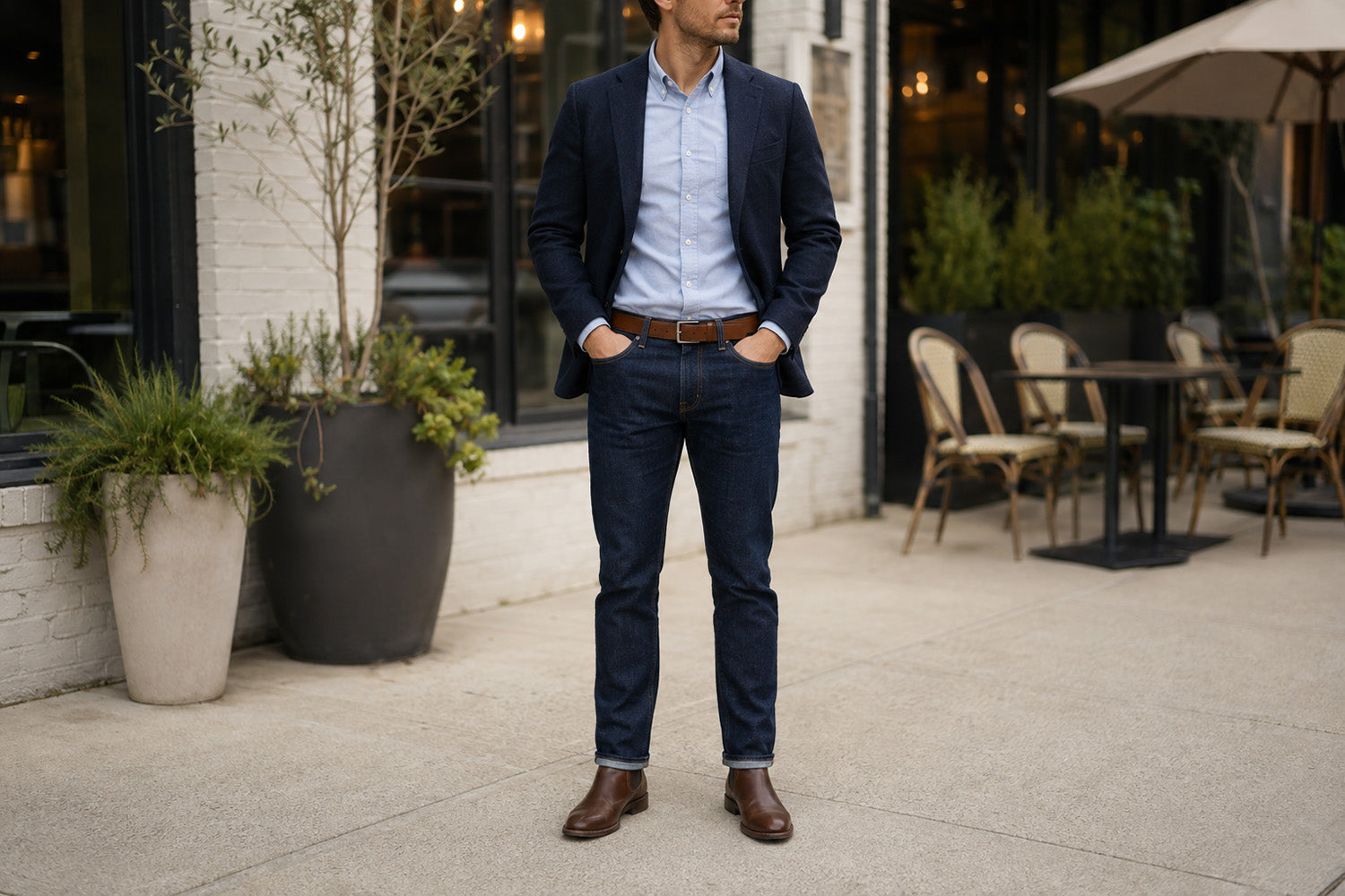How to Dress Up Jeans With the Right Belt