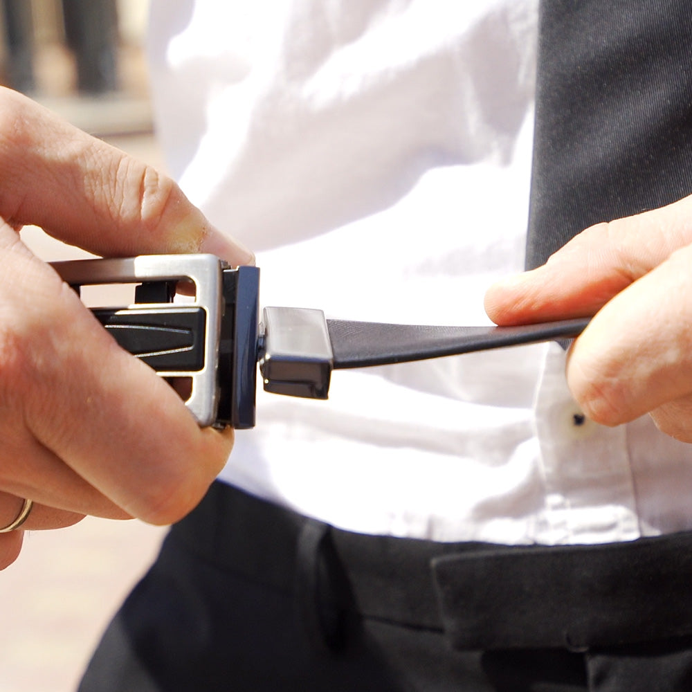 Men's reversible leather belts
