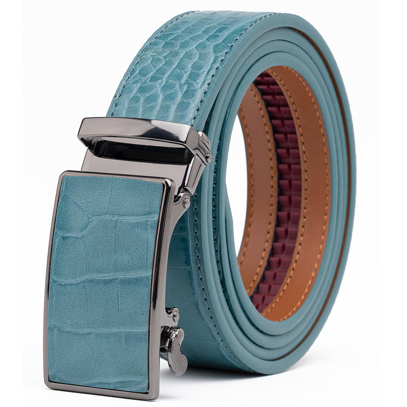 Fabio Valenti Belts for Men Leather Belt Ratchet Automatic Belt Adjustable one Size La2091C