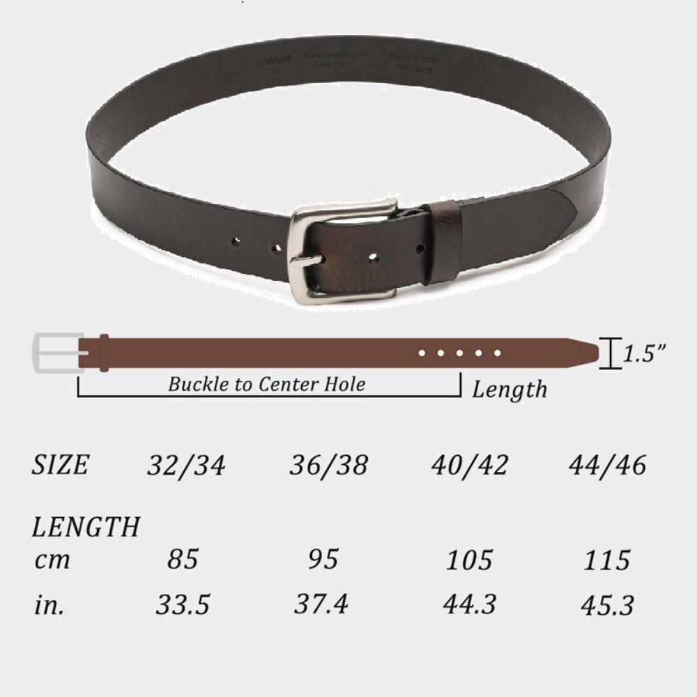 Fabio Valenti Genuine Leather Belts for Men Dress Cause Belt for Mens, 1.5inch Wide La2070N Secondary image