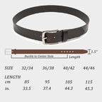 Fabio Valenti Genuine Leather Belts for Men Dress Cause Belt for Mens, 1.5inch Wide La2070N