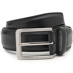 Men’s belts With Full Grain Genuine Leather Casual Dress Belts for Men 1.3inch La2113-Black