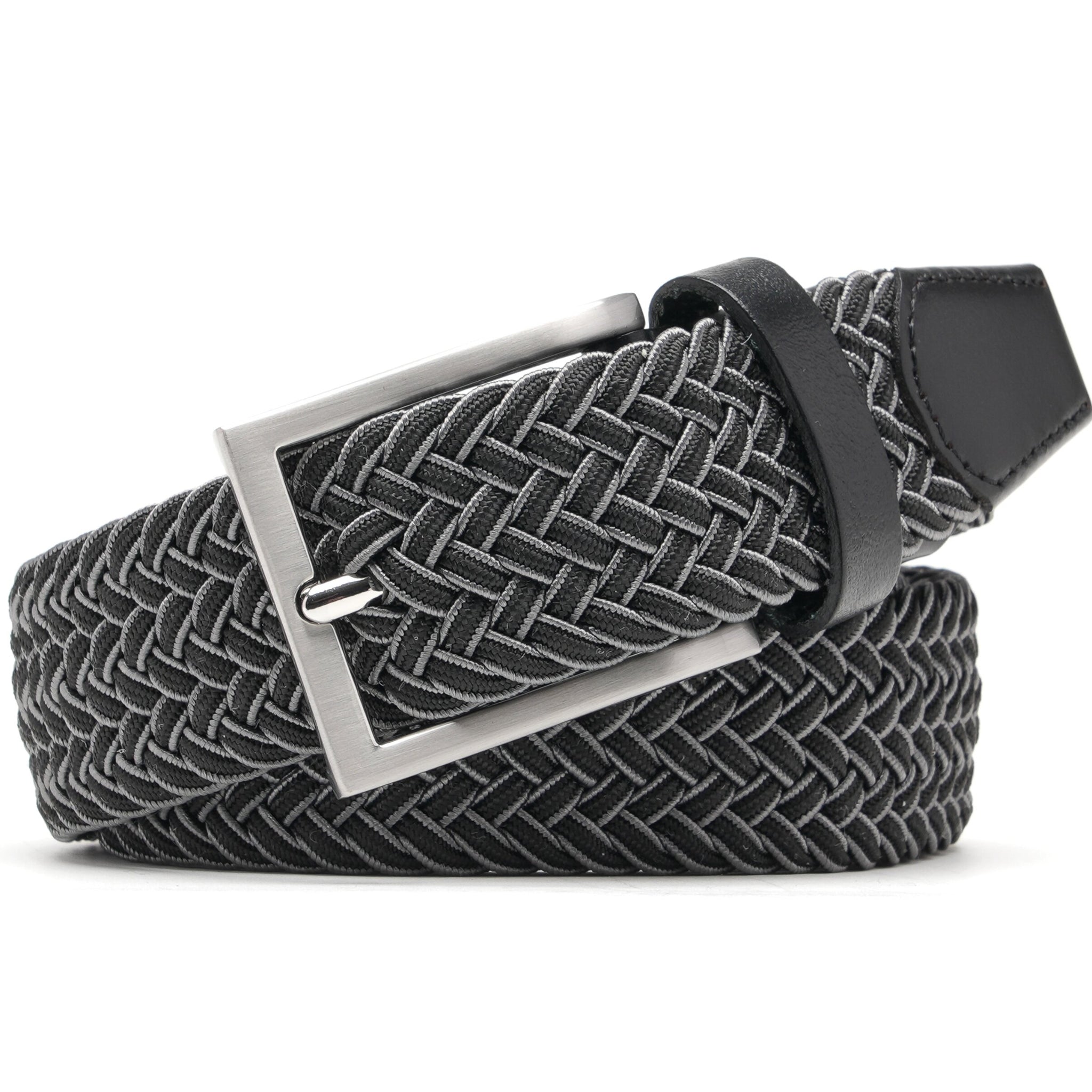 Mens Belt - Braided Stretch Golf Belt for Men 1 3/8"- Mens Gift for Golf Pants La2116 #4 Secondary image