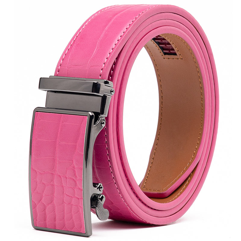 Fabio Valenti Belts for Men Leather Belt Ratchet Automatic Belt Adjustable one Size La2091C