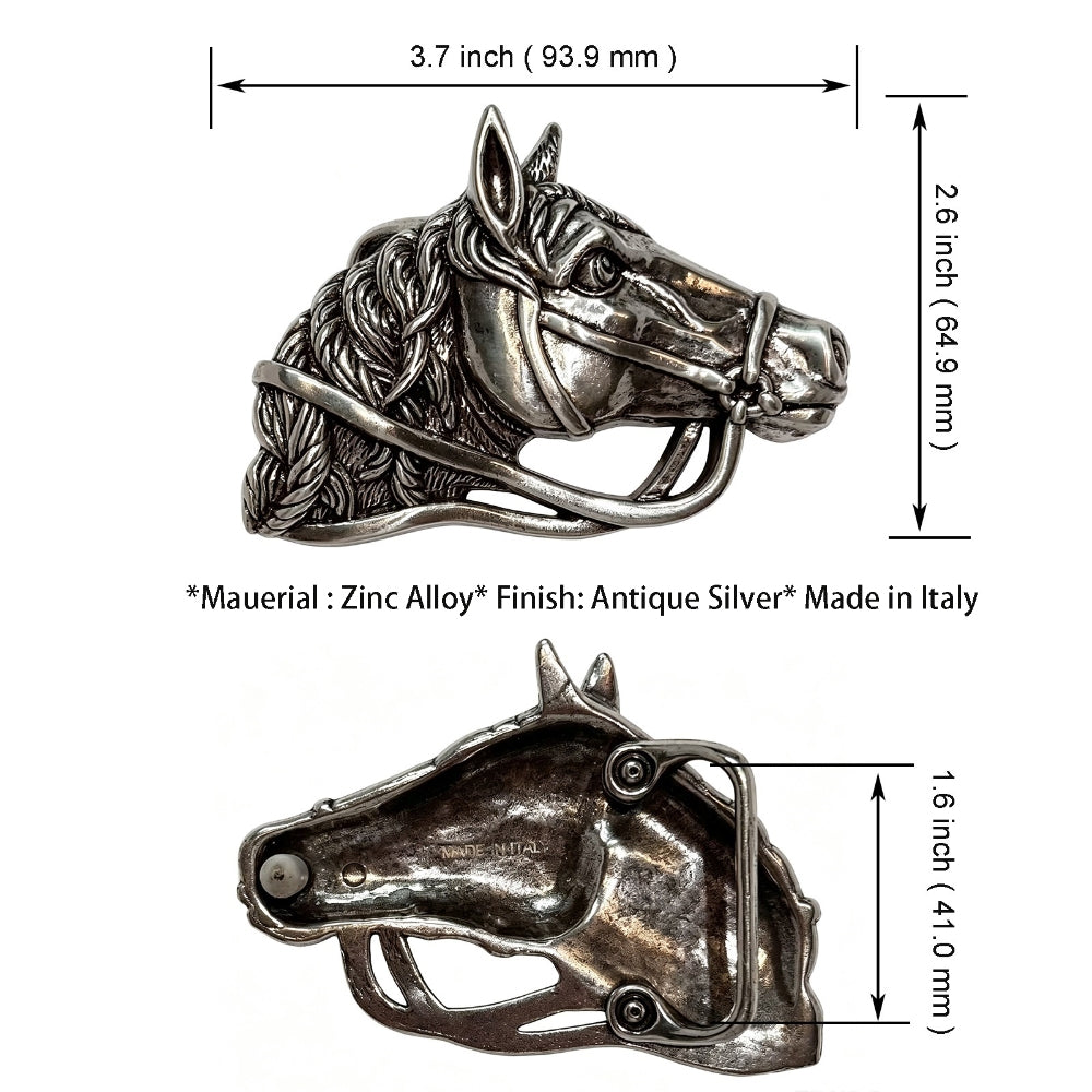Men's Western Style Belt Buckle – Zinc Alloy Buckle for 1.5" Straps