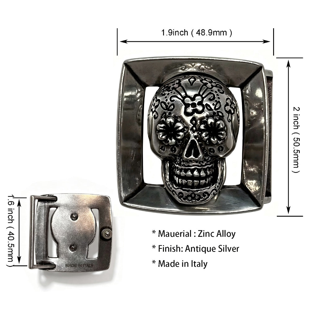 Men's Western Style Belt Buckle – Zinc Alloy Buckle for 1.5" Straps