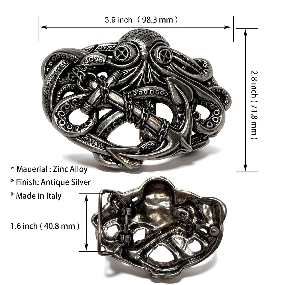 Men's Western Style Belt Buckle – Zinc Alloy Buckle for 1.5" Straps