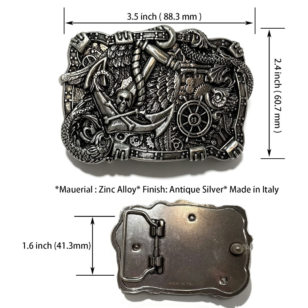 Men's Western Style Belt Buckle – Zinc Alloy Buckle for 1.5" Straps Secondary image