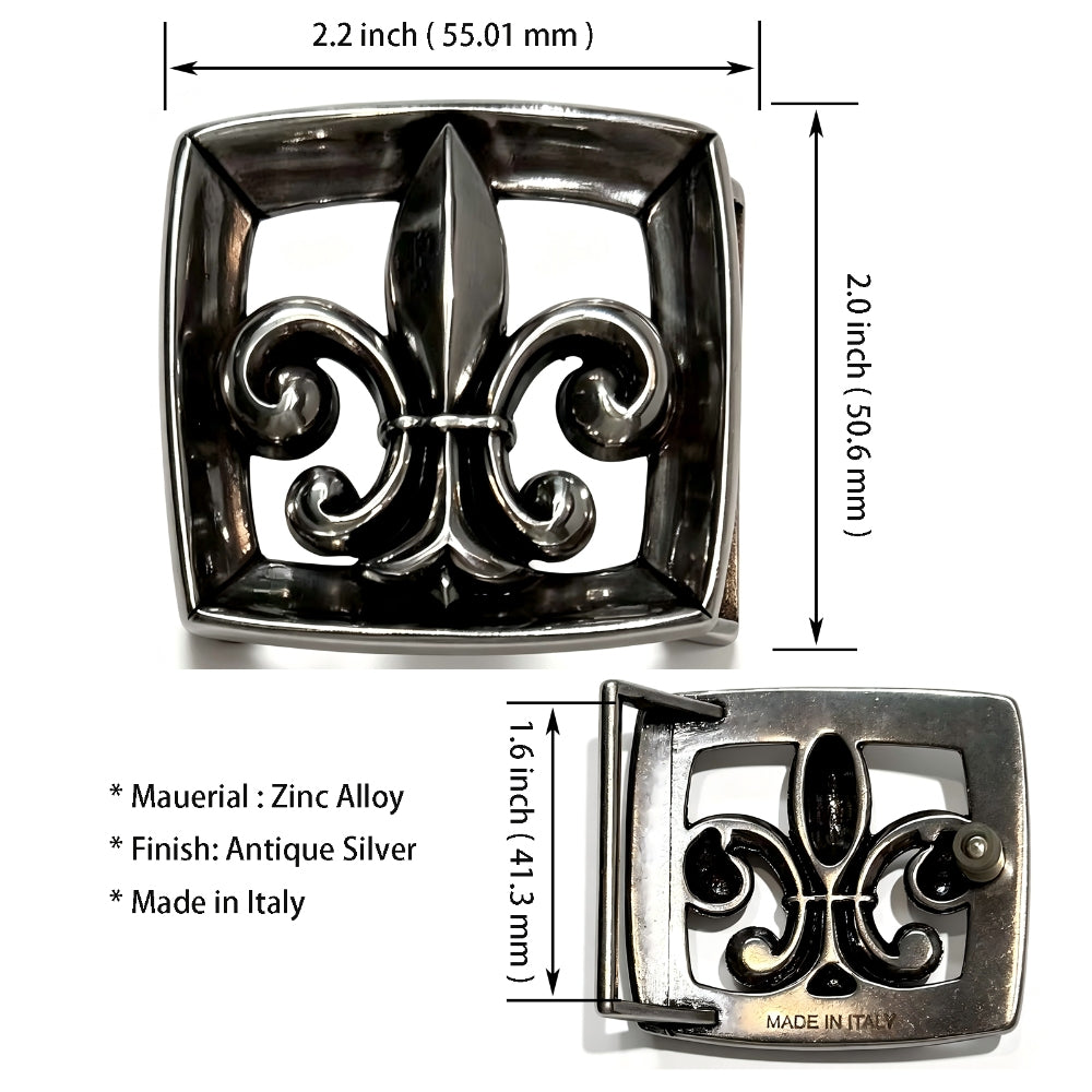 Men's Western Style Belt Buckle – Zinc Alloy Buckle for 1.5" Straps