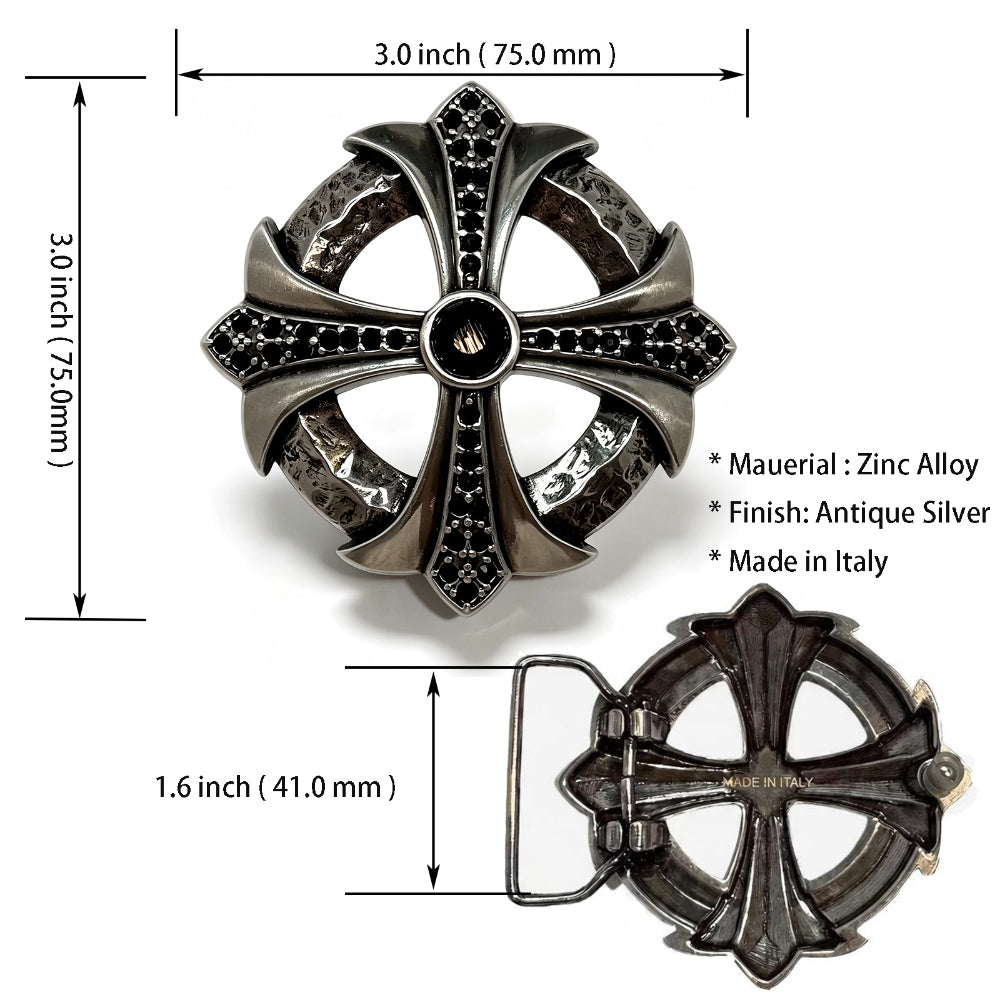 Men's Western Style Belt Buckle – Zinc Alloy Buckle for 1.5" Straps