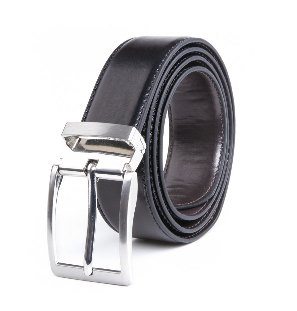 Fabio Valenti Men's PU Leather Reversible Belt CA1102 Secondary image