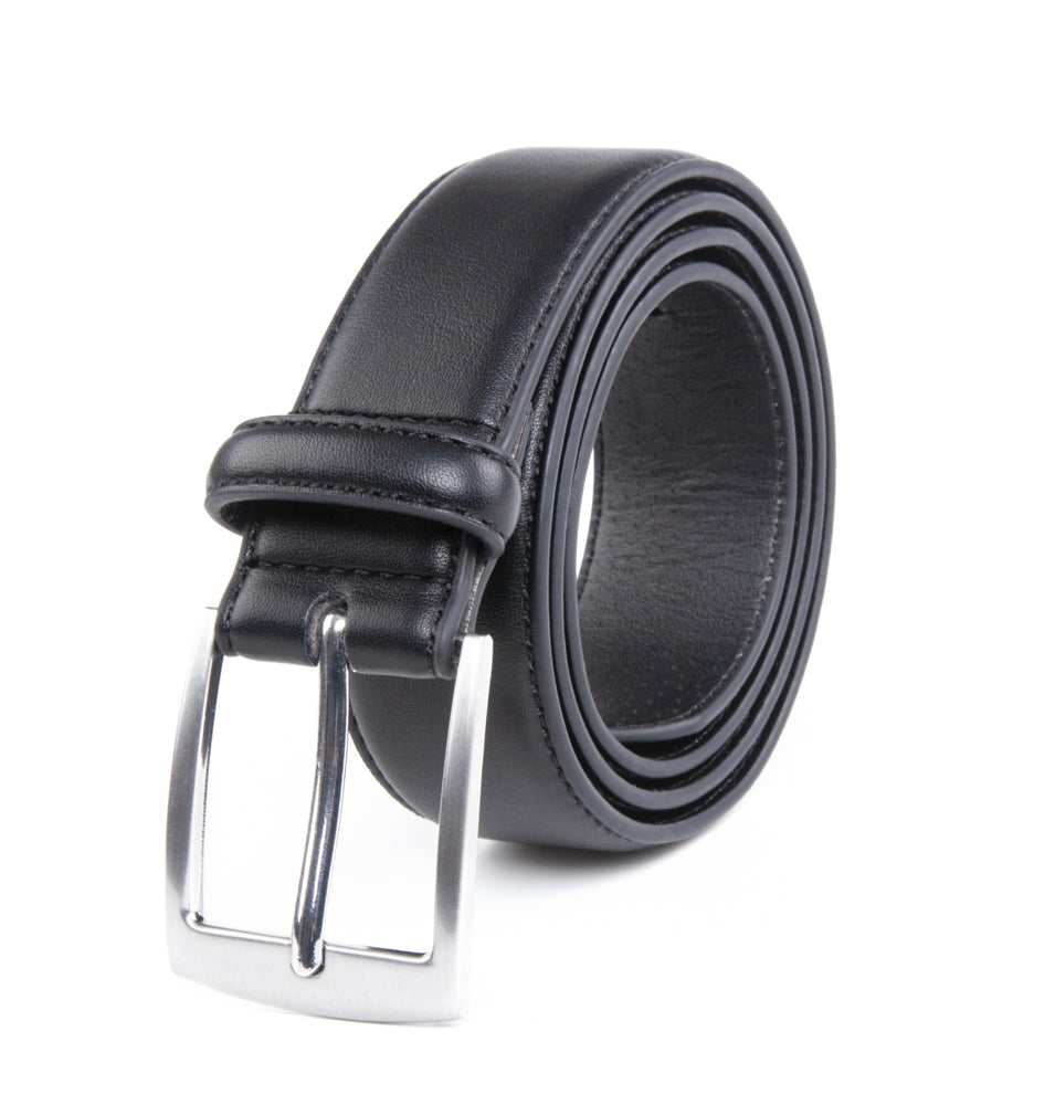 Men's Dress Belt Black Leather Belts for Jeans Dress Belt Secondary image
