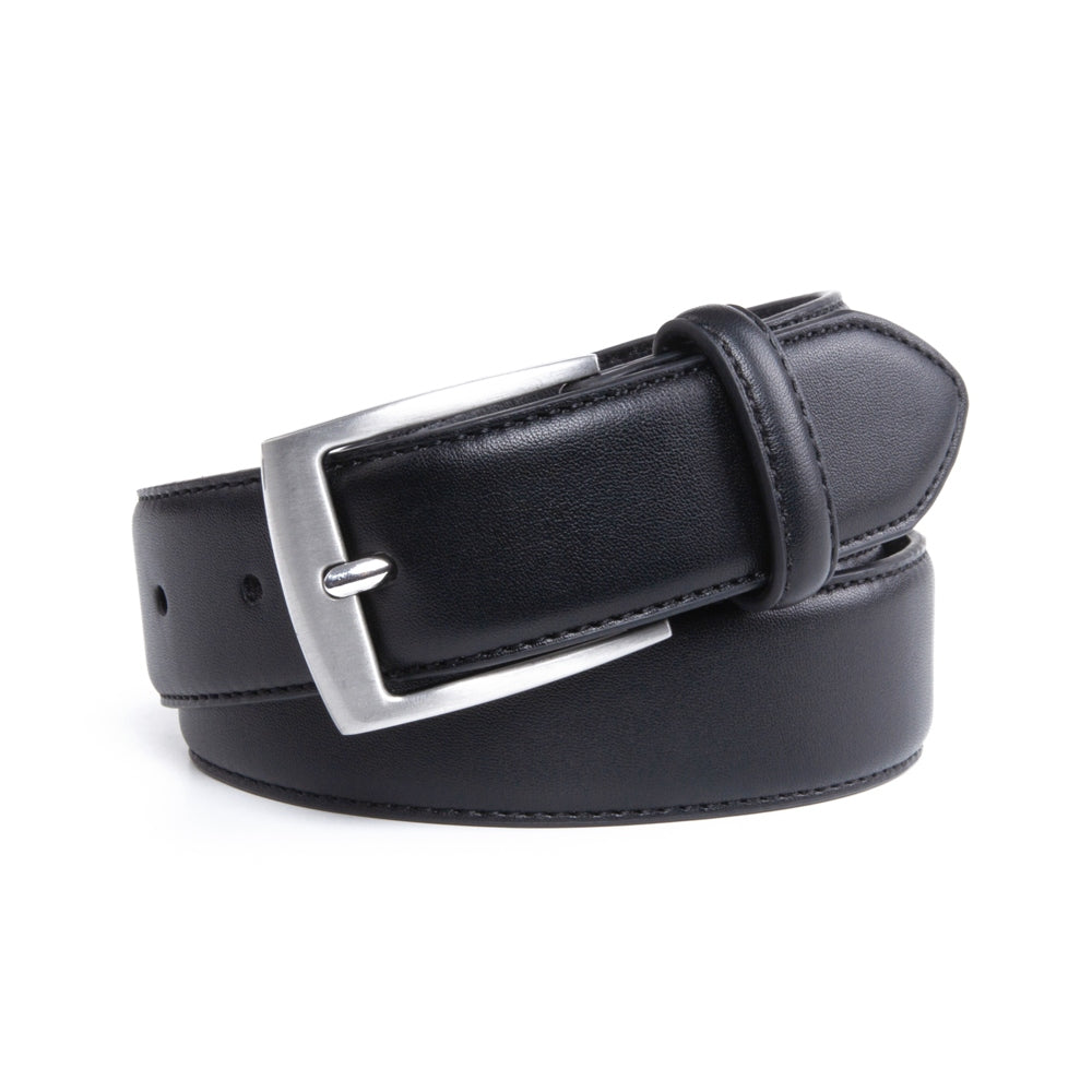 Men's Dress Belt Black Leather Belts for Jeans Dress Belt