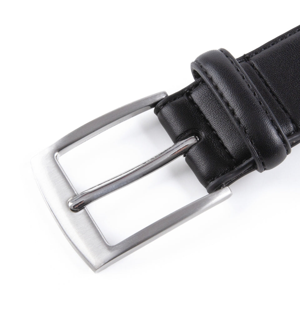 Men's Dress Belt Black Leather Belts for Jeans Dress Belt