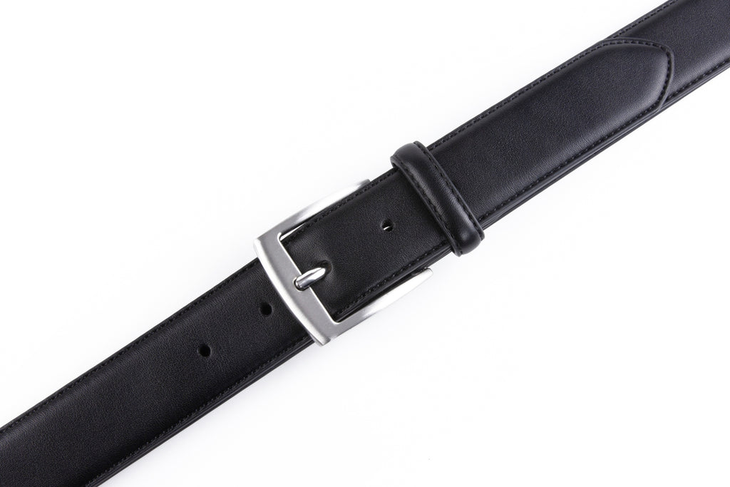 Men's Dress Belt Black Leather Belts for Jeans Dress Belt