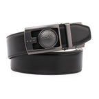 Round Dot No-Tooth Automatic Buckle Reversible Men's Belt
