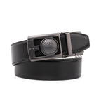 Men's Reversible Golf Belt – Two-Tone Leather Belt with Magnetic Ball Markers