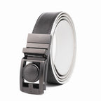 Round Dot No-Tooth Automatic Buckle Reversible Men's Belt