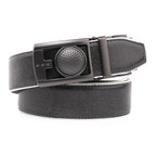 Round Dot No-Tooth Automatic Buckle Reversible Men's Belt