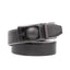 Men's Reversible Golf Belt – Two-Tone Leather Belt with Magnetic Ball Markers - Grey/White