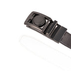 Round Dot No-Tooth Automatic Buckle Reversible Men's Belt