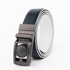 Round Dot No-Tooth Automatic Buckle Reversible Men's Belt