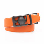 Round Dot No-Tooth Automatic Buckle Reversible Men's Belt