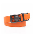 Men's Reversible Golf Belt – Two-Tone Leather Belt with Magnetic Ball Markers