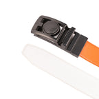 Round Dot No-Tooth Automatic Buckle Reversible Men's Belt