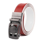 Round Dot No-Tooth Automatic Buckle Reversible Men's Belt