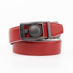 Round Dot No-Tooth Automatic Buckle Reversible Men's Belt