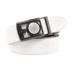 Round Dot No-Tooth Automatic Buckle Reversible Men's Belt