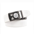 Men's Reversible Golf Belt – Two-Tone Leather Belt with Magnetic Ball Markers