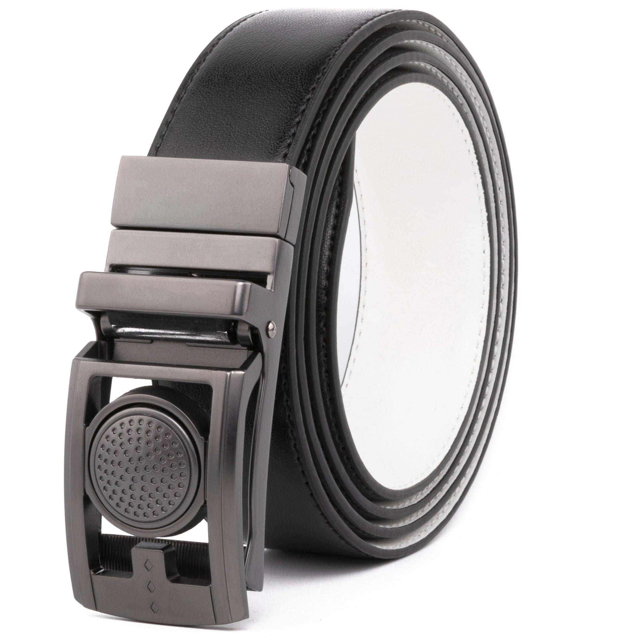 Fabio Valenti Golf Leather Belt,Mens Reversible Belt No Holes Ratchet Belt with Gift Box 46" GB-01 Secondary image