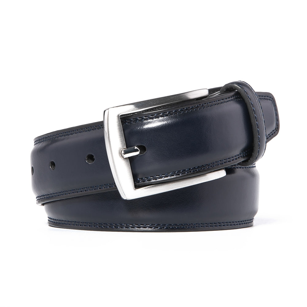 Genuine Leather Dress Belts For Men - Mens Belt For Suits, Jeans, Uniform With Single Prong Buckle