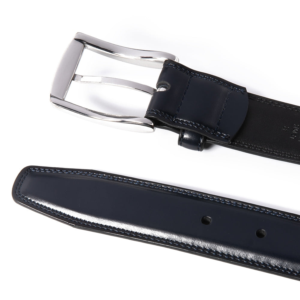 Genuine Leather Dress Belts For Men - Mens Belt For Suits, Jeans, Uniform With Single Prong Buckle