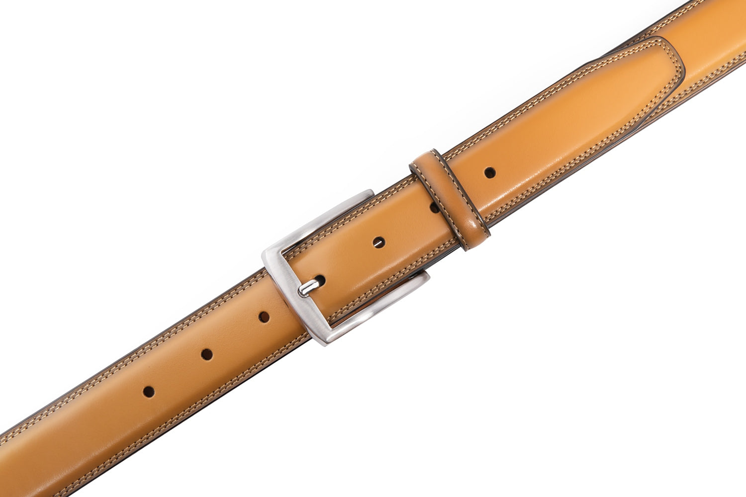 Genuine Leather Dress Belts For Men - Mens Belt For Suits, Jeans, Uniform With Single Prong Buckle