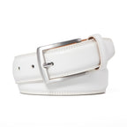 Genuine Leather Dress Belts For Men - Mens Belt For Suits, Jeans, Uniform With Single Prong Buckle